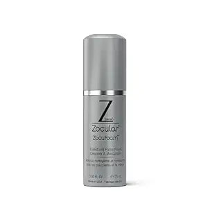 Zocular ZocuFoam Foaming Eyelid Cleansing Foam, Gentle pH-Balanced, 25 mL