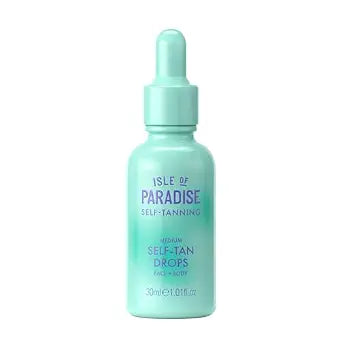 Isle of Paradise Self Tanning Face & Body Drops- Self Tanner Drops for a Natural Bronze, Long-lasting Tan, Cruelty Free, Fragrance Free & Dermatologist-Approved, 1.01 fl. oz