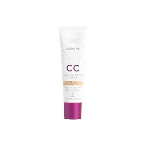 Lumene Color Correcting CC Cream - Lightweight Foundation - Medium Coverage - Redness Reducing Face Makeup for a Glowing Complexion - Vegan Formula + Suitable for All Skin Types - Fair (1 fl oz)
