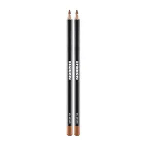 Morphe Color Pencil Bundle - Cream Lip Liner Pencil with a Zero-Tugging Formula - Effortlessly Lines, Defines & Shapes Lips - Sweet Tea (2 Count)