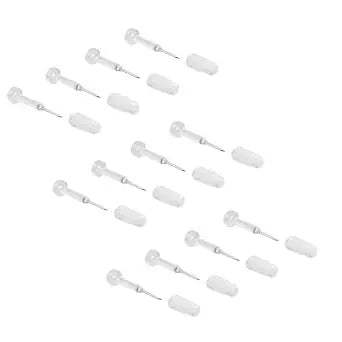 Prime-Line Window Grid Retainer Pins and Sleeves, L 5775-12, 1-1/16 In., Plastic and Steel, Clear, 12 Pack