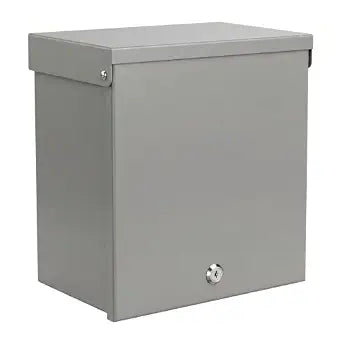 10x8x6in NEMA 3R Electrical Junction Box 0.8mm Steel for Security