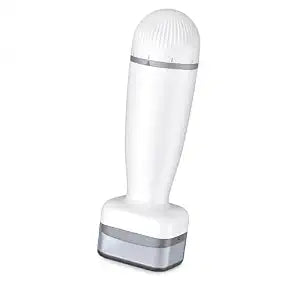 120 Titanium Derma Stamp, 0.25 mm Microneedling Facial Beauty Tool, Manual Skin Care Tool for Men and Women - White