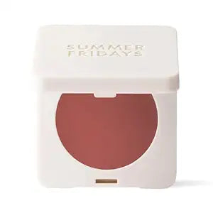 Summer Fridays Blush Butter Balm - Skincare-Infused Hydrating Cream Blush with Hyaluronic Acid, Ceramides, & Shea Butter for a Dewy Flush of Color - Cheek and Lip Tint - Toasted Terracotta (0.14 Oz)