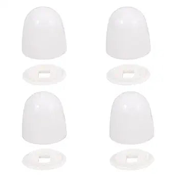 POPETPOP 4Pcs Toilet Bolt Caps Covers with Washers Durable Bathroom Toilet Accessories for Easy Installation Compatible with Toilet Styles Decorative Toilet Bolt Caps