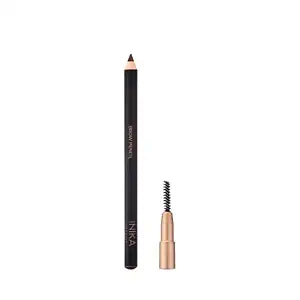 INIKA Organic Brow Pencil | Shape, Fill, Define + Increase Volume with Longwearing Pigments, Rich Colour & Nourishing Skincare Ingredients. 100% Natural + Water-Resistant. Dark Brunette