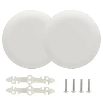 2 Pack Ceiling Cover Plate, Round Blank Wall Plate with Invisible Screws, Paintable Ceiling Hole Cover for 3.5-4" Octagonal Round Electrical Boxes, Junction Box Cover for Ugly Holes
