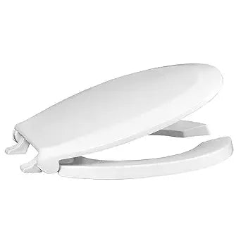 Centoco Round Toilet Seat, Lock In Place, Commercial, USA, White