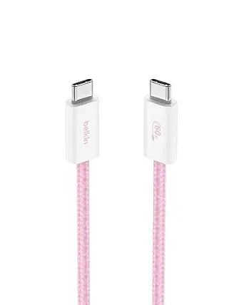 Belkin USB C to USB C 60W Braided Cable 3.3ft iPhone Charger Cord