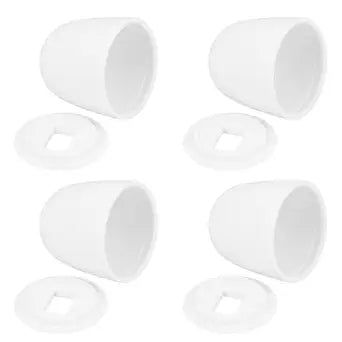 Lurrose 4pcs Toilet Bolt Covers: Toilet Screw Caps for Bathroom Washers Easy Installation, 1.42 Inch Height