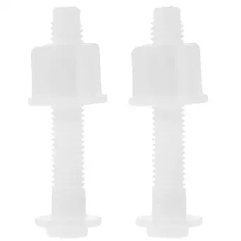 OSALADI Toilet Lid Screws Replacement Kit Pom Toilet Seat Screws Replacement for Old-Fashioned Seat Covers Secure Fixation Bathroom Repair Accessories 2-Pack 2.55 X 0.86 X 0.78 in