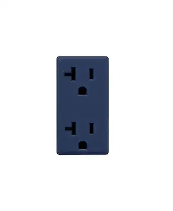 Leviton Renu 20-Amp Tamper Resistant Receptacle Color Change Kit, (Decorative Cover ONLY., Not an Actual Outlet) - Compatible only with Renu wallplate, Sold Separately, RKR20-RN, Rich Navy