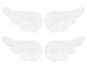 Penta Angel Wings Hair Clips 4Pcs Cute Cartoon Wing Hairpin Hair Barrettes for Women Halloween Party Dress Up Costume Decoration (White)