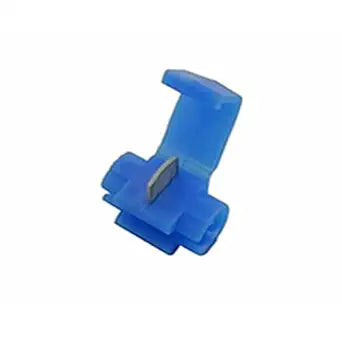 3M Scotchlok Electrical IDC 560B-BOX, Double Run or Tap, Flame Retardant, Blue, 18-16 AWG (Solid/Stranded), 14 AWG Stranded (Pack of 50)