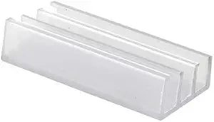 CRL 1-1/4" Wide Clear Sliding Shower Door Bottom Guide - Package