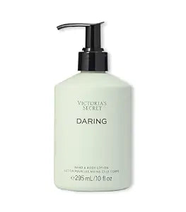 Victoria's Secret Daring Fragrance Body Lotion, Notes of Bright Bergamot, Warm Oakmoss and Bold Amber (10 oz)