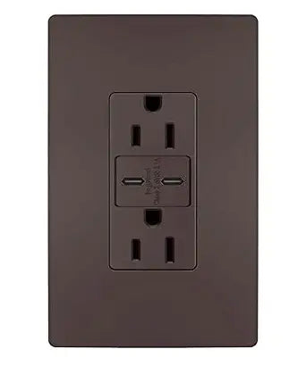 Legrand Radiant 15 Amp Decorator Outlet USB Type C Dark Bronze 1 Pack