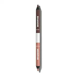 Morphe Bi-Liner Dual-Ended Gel Eyeliner Pencil - Matte & Metallic Eye Liner Duo with Long Lasting Waterproof Color for Precise and Smoked Eye Makeup Looks - Rhyme or Reason (0.04 oz)