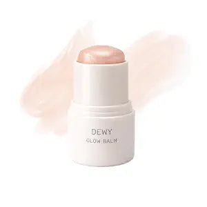 Glow Balm Highlighter, Glass Skin Dewy Balm with Plant-Based Squalane