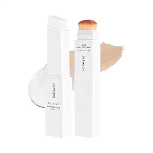 Color-Changing Cream Foundation Stick with Skincare Formula ï¿½ï¿½ï¿½ Medium to Full Coverage, Dewy & Glowy Finish, Dual-Ended with Detachable Brush for Seamless Blend, #3 N