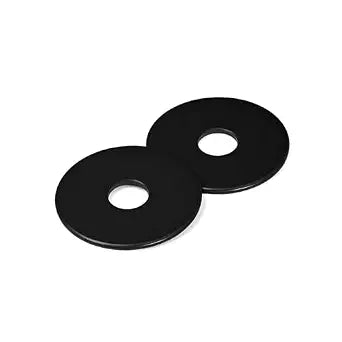 1/4 x 1'' (50 Pack) Black Oxide Stainless Steel Fender Washers, 1'' OD, (18-8) 304 Stainless Steel Metal Repair Washers for Screws and Bolts
