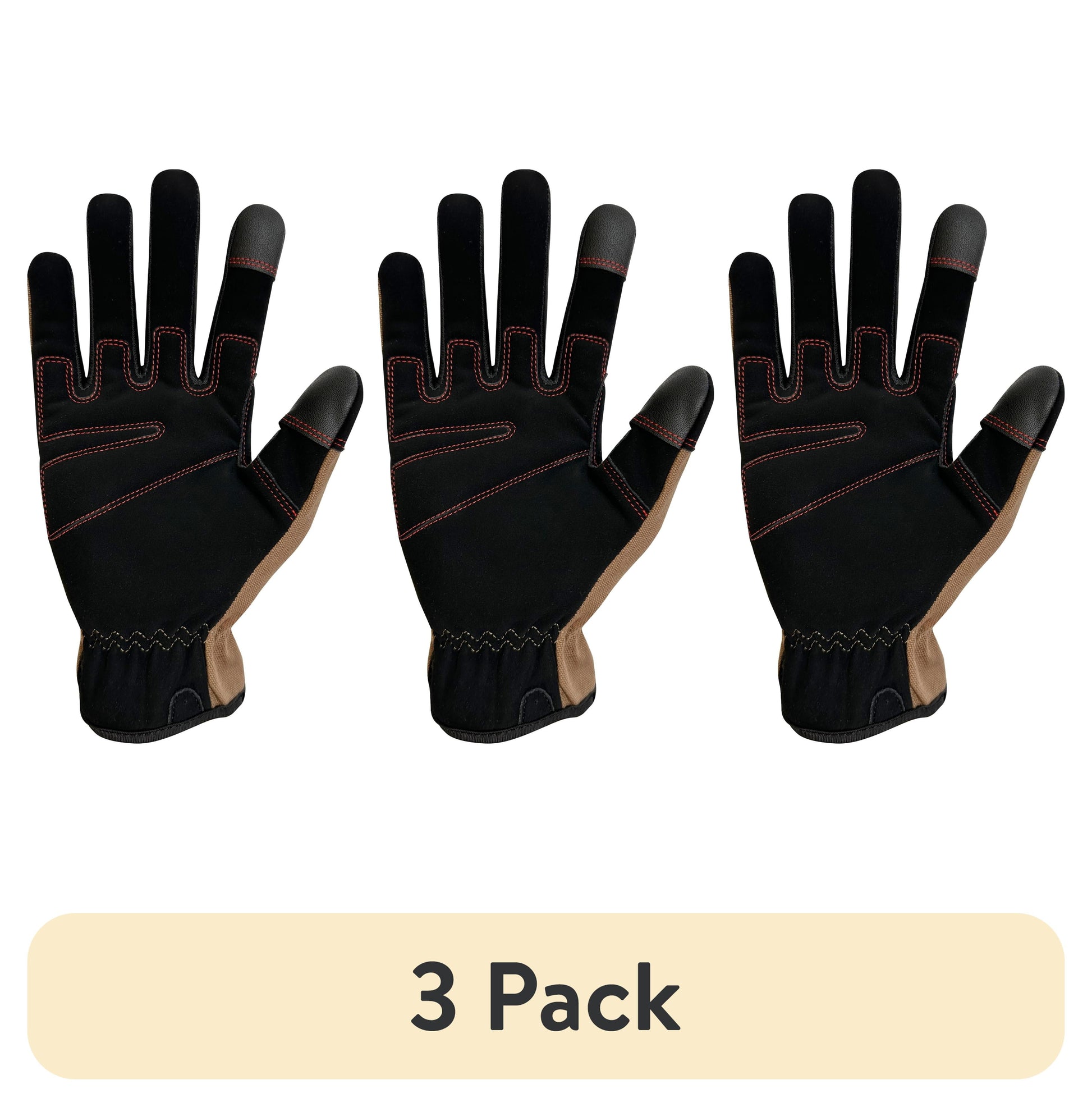 Hyper Tough Guantes de Trabajo Unisex de AlgodÃ³n Duck Canvas, MarrÃ³n, Mediano, HT88981-23