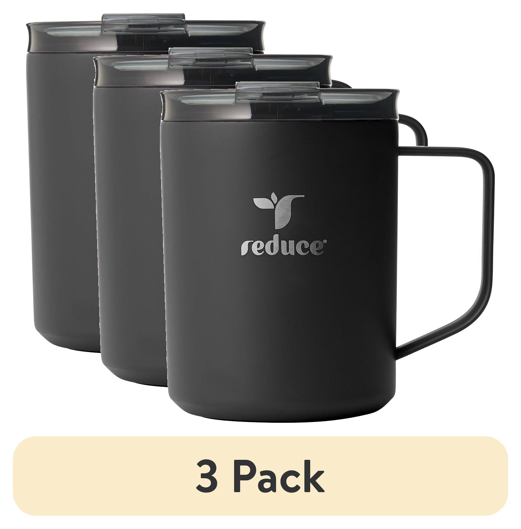 (3 pack) Reduce Hot1 14 oz Stainless Steel Insulated Tumbler with Lid â€“ Black
