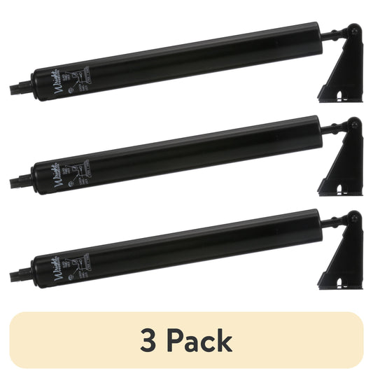 (3 pack) Wright Products Standard Duty Steel Pneumatic Screen Door Closer, Black Finish