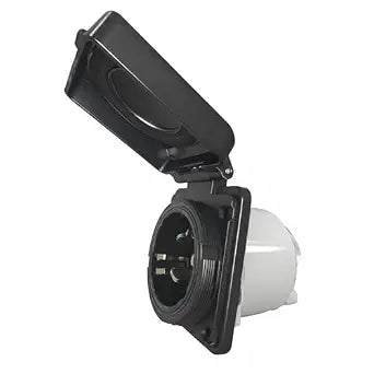 RV Power Inlet 50 Amp RV Plug Twist Lock Inlet RV Shore Power Inlet Socket SS2-50P AC125/250V Twist Locking Inlet Plug Self-Locking and Anti-Disconnection ETL Listed, SS2-50P