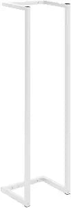 vidaXL Towel Rack White 9.8"x7.9"x37.4" Steel