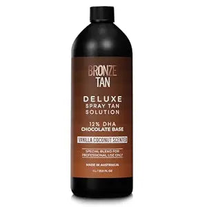 Bronze Tan Dark Spray Tan Solution for Spray Tan Machines, 1 Liter