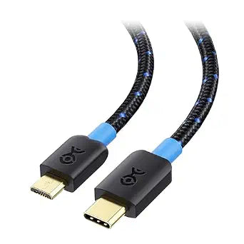 Cable Matters Braided USB C to Micro USB Cable, 3.3ft, Black