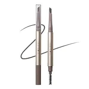 JUDYDOLL Precision Auto Brow Pencil, Waterproof & Smudge-Proof Eyebrow Pencil, 12H Long-Lasting, Natural Hair-Like Strokes, Soft Matte Finish, No Sharpening Needed (01 Smoke Gray)