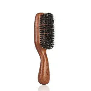 Hair Brush for Men- Slick Back Hair Brush - Boar Bristles Brush for Fine Thin Medium Hair, Nature Boar Hairbrush for Beard Styling