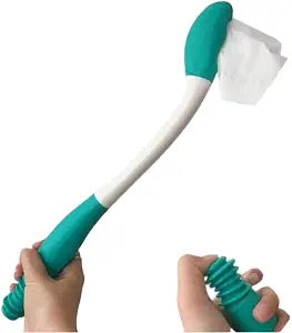 Long Handle Toilet Aid  Extends Over 15 Inches | Bottom Wiper Tool for Independence & Hygiene  Securely Grips Toilet Paper or Wipes, Ideal for Post-Surgery, Elderly, or Limited Mobility Care