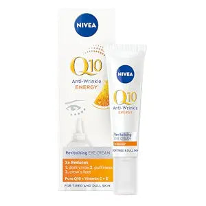 NIVEA Q10 plusC Anti-Wrinkle + Energy Eye Cream 1er Pack (1 x 15 ml)