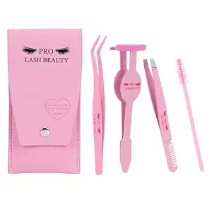Lash Applicator Tool DIY Eyelash Extension Tweezers Kit Eyelash Applicator Tool (3 pcs)
