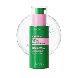 NINELESS A-Control 10% Azelaic Acid Serum with Niacinamide, 1.01 fl. oz