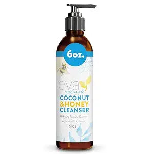 Eva Naturals Coconut & Honey Foaming Face Wash, Aloe & Royal Jelly, 6 oz