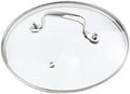 8" Tempered Glass Lid with Steam Vent Hole Universal Pan Pot