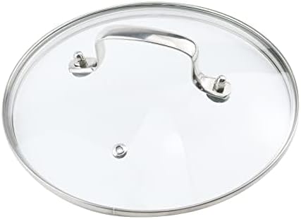 8" Tempered Glass Lid with Steam Vent Hole Universal Pan Pot
