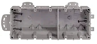 Southwire MSBMMT5G 5 Gang Multi Mount Device Box with Depth Adjustable; Heavy Duty 42lb ; Gray