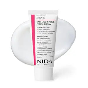 NIDA Youthful Formula��� Yam Mucin ABCE Facial Cream | Wild Yam Root Extract, Retinal, Panthenol, Ethyl Ascorbic Acid, Tocopherol | Hydration, Wrinkles, Dry Skin | 1.86 fl. oz., 55ml