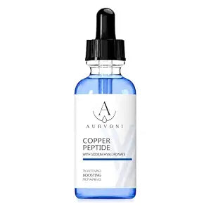 GHK-Cu Copper Peptide Serum for Face with Sodium Hyaluronate, 30 mL
