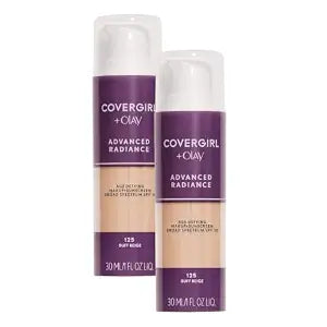 COVERGIRL Advanced Radiance Age-Defying Foundation Makeup, Buff Beige, 1 oz (Packaging May Vary), (Pack of 2)
