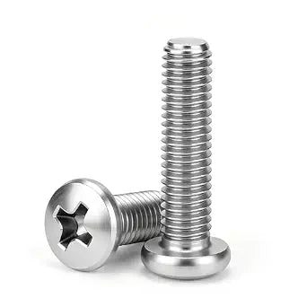 M5 x 25mm (30 Pack) Pan Head Machine Screws, Phillips Drive, 304 Stainless Steel, Fully Threaded,for Furniture Repairs and 3D Printer