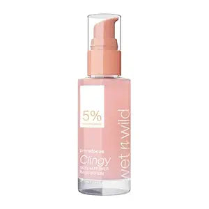 wet n wild Prime Focus Clingy Serum Primer, Hydrating & Brightening with 5% Niacinamide & 8% Glycerin, Long-Lasting 16-Hour Wear, Dewy Finish Skin-Enhancing Formula, Cruelty-Free
