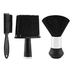 3pcs Barber Brush with Neck Duster Brush & Clipper Cleaning Brush