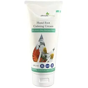 UltimateVitality Hand Foot Cream for For Oncology Patients, Intensive Natural and Organic Moisturizing Cream for sensitive Irritated Skin During Chemo Treatment - 6 Ounces