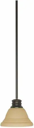 Nuvo Lighting 60/365 Traditional One Light Mini Pendant from Empire Collection in Pwt, Nckl, B/S, Slvr. Finish